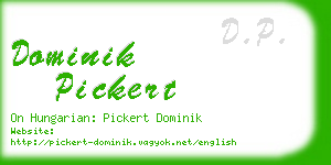 dominik pickert business card